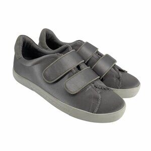 Joie Diata Satin silver platform Velcro  sneakers 37.5